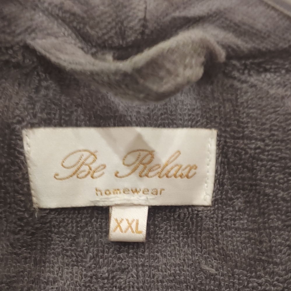 Gray Velour Robe - image 4